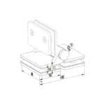 Glass to Glass Pool Gate Spring Hinge Structure