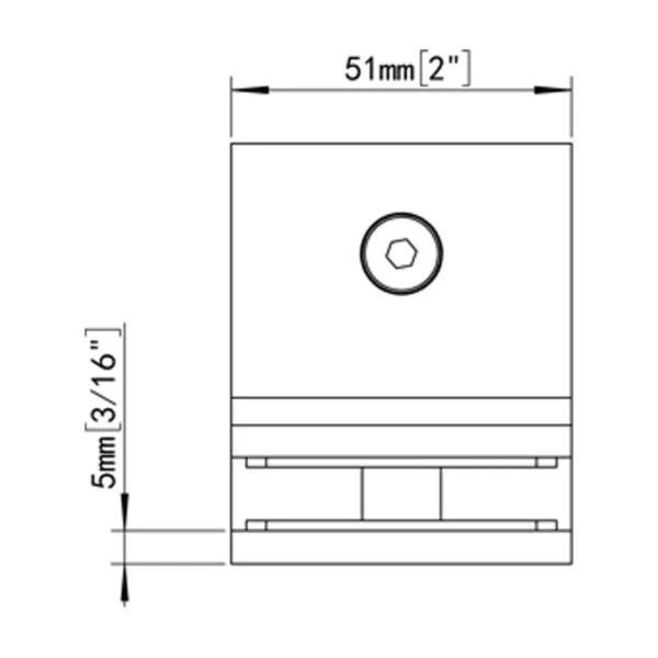 mirror-chrome-finish-90°glass-to-glass-square-wall-mount-glass-clamp-CV7202N-size1-1