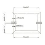 with-mitered-corners-back-to-back-tubular-style-towel-bars-YHS-19x6-size-1