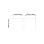180° Adjustable Glass to Glass Radius Corners Profile Glass Clamp — CV1302EPA — view 2