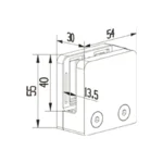 Flat Glass Clamps — XDCS200 — view 2
