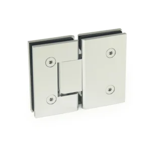 Beveled Profile with Covers Glass to Glass 180° Square Profile Shower Door Hinges — H14202E