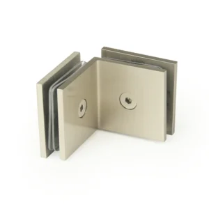 90° Glass to Glass Square Wall Mount & Glass Clamp — CV2202N