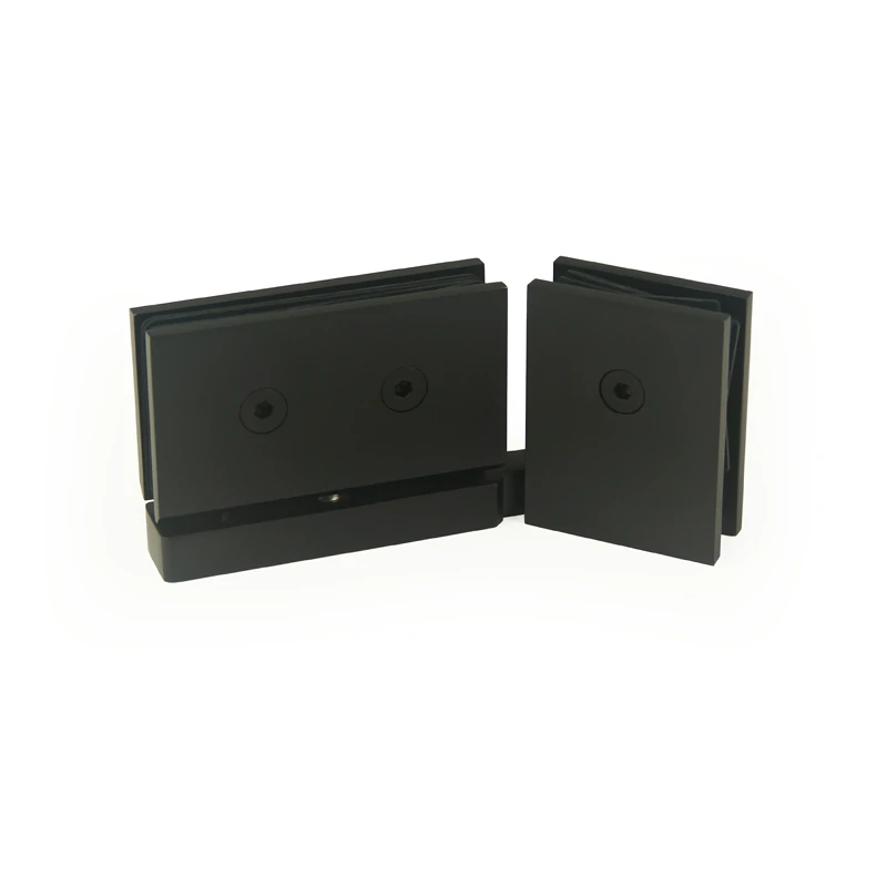 H8-Series Square 135° Pivot Shower Door Hinges — H8202TFMR