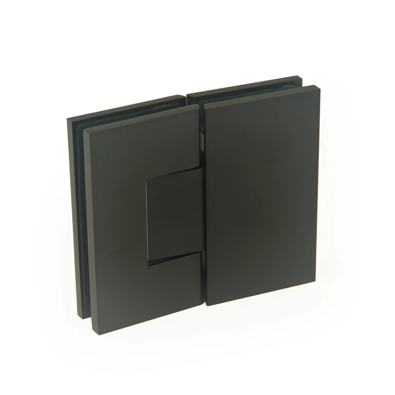H10-Series Beveled Profile with Covers Square Profile 180° Glass to Glass Shower Door Hinges — H10CDA202E