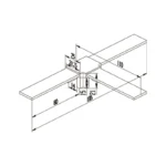 Handrail Tee Connector — LS-NTR-ST — view 2