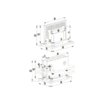 Shower Hinge Glass to Wall — SHC-90TM — view 2