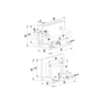 Black Shower Hinge Glass to Wall — SHC-90LSB — view 2