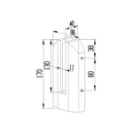 Semi-recessed Glass Spigot — LS-QFC — view 2