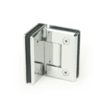 H1-Series Beveled Profile 90° Glass to Glass Shower Door Hinges — H1102N — view 1