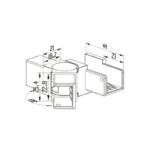 Square Top Rail 25x21mm Vertical Adjustable Joiner-Left — TR-VCVAJ-L — view 2