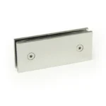 Mirror Chrome Finish 180° Glass to Glass Square Wall Mount & Glass Clamp — CV7ZB180 — view 1
