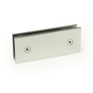 Mirror Chrome Finish 180° Glass to Glass Square Wall Mount & Glass Clamp — CV7ZB180
