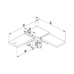 Handrail Right Angle Connector — LS-NTR-S90 — view 2