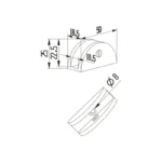 Curved Shelf Bracket — SB-SRW10 — view 2