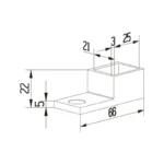 Handrail Wall Bracket — LS-2503 — view 2