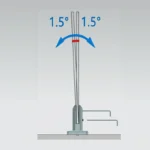 Square Floor-standing Gold Glass Spigot — 188SD — view 2