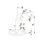 Handrail Bracket — LS-WBT02 — view 2