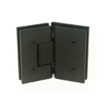 H10-Series Black Square Profile 135° Glass to Glass Shower Door Hinges — H10202M — view 1
