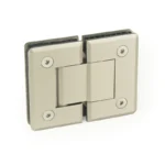 H1-Series Beveled Profile 180° Glass to Glass Shower Door Hinges — H1102E — view 1