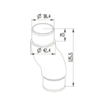 Handrail Post Connectors — LS-NTR-R42.4-11 — view 2