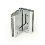 Square Profile with Mesh 90° Glass to Glass Shower Door Hinges — H4202N — view 1
