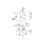 Glass Balustrade Black Spigots — LS-ASF-B — view 2