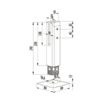 Square In-ground Pool Glass Spigots — LS-BSC — view 2