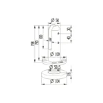Post Standing 304 Stainless Steel Spigot — LS-CRF — view 2