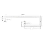 With Metal Washers Square Profile Pull & Towel Bar Combo 20*20*6/8*18/24 — FCD-20x6/8x18/24 — view 6