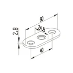 Handrail Saddle — LS-CRADLE-2 — view 2