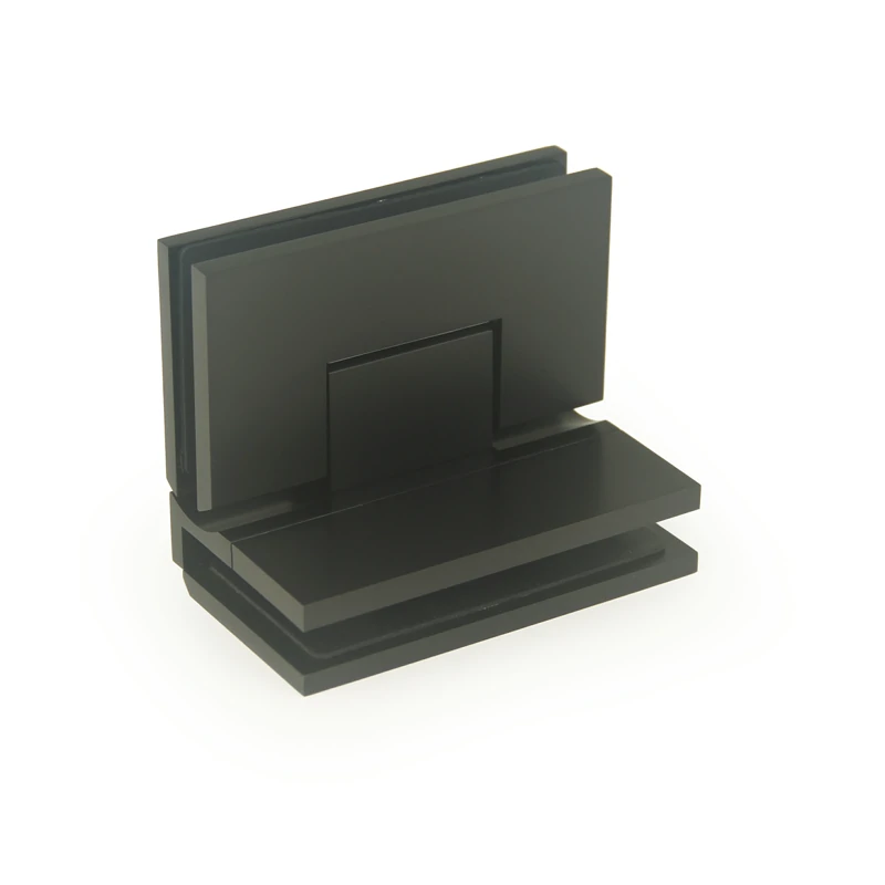 H10-Series Beveled Profile with Covers Square Profile 90° Glass to Glass Shower Door Hinges — H10CDA202N