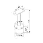 Railing Support Bracket — LS-SHB-3 — view 2