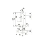 Square Floor-standing Glass Spigot — LS-ASF — view 2