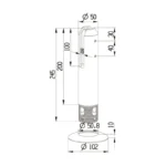 Glass Fencing Spigots — LS-HRC — view 2