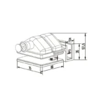 Glass Gate Latch 90 Degree — LS-DL-321 — view 2