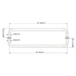With Metal Washers Back-to-Back Tubular Style Towel Bar 19*6/8/12/18/24 — YS-19×6/8/12/18/24 — view 8