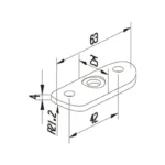 Handrail Saddle — LS-CRADLE42 — view 2