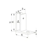Shower Glass Clamp — C-WF — view 2