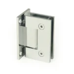 H8-Series Mirror Chrome Finish Square Profile Glass to Wall Shower Door Hinges — H8201N — view 1