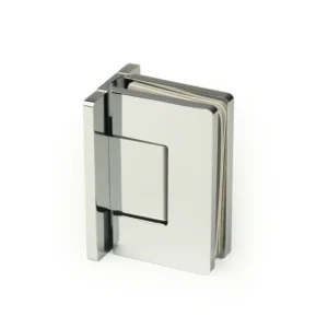 Radius Corners Profile 90° Glass to Glass Shower Door Hinges — H8CDA301N