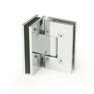 H10-Series Beveled Profile with Covers Glass to Glass 90° Square Profile Shower Door Hinges — H10DSA202N