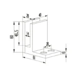 Glass Partition Clamps — 0151400 — view 2