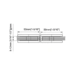 180° Pivoting Transom Clamp Square Wall Mount & Glass Clamp — CV2A202E — view 3