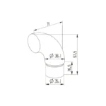 Handrail Post Connectors — HR-38EE — view 2