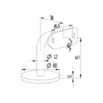 Stair Handrail Brackets — LS-WBT04 — view 2