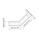 135° Sleeve-Over Bracket Shower Glass Clamp — AU14202M — view 2