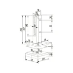 Square Floor-standing 2205 Spigots — ASD-3 — view 2