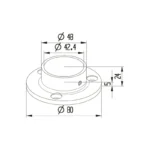 Column Base Connector — LS-NTR-R42.4-17 — view 2