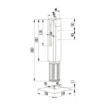 Square In-ground Black Pool Spigots — LS-OSC-B — view 2
